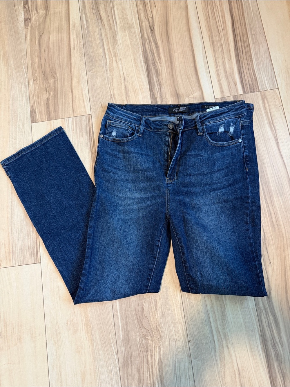 Judy Blue Dark Indigo Straight Leg Jeans
